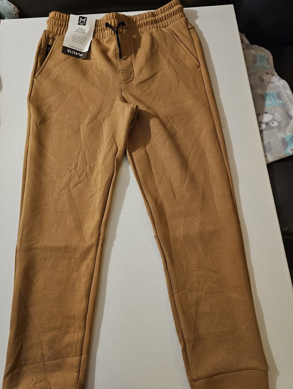 Members Mark Sz Xl 14/16 Boys Stretchy Active Jogger New